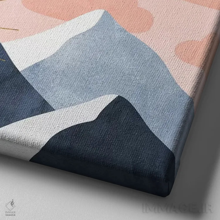 تابلو شب و روز اثر الیزابت فردریکسون - نمای نزدیک بافت بوم