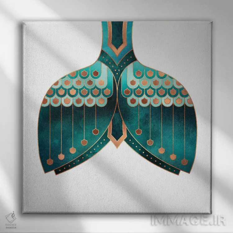 تابلو پری دریایی اثر الیزابت فردریکسون - نمای روبهرو روی دیوار