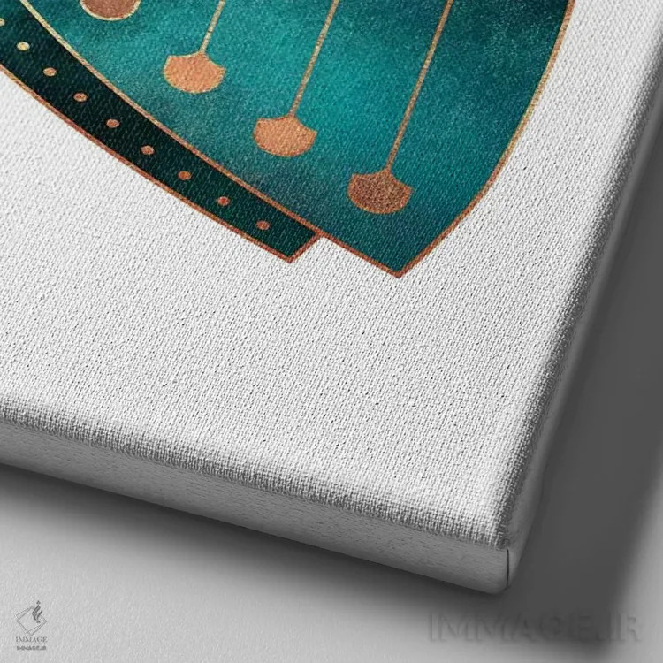 تابلو پری دریایی اثر الیزابت فردریکسون - نمای نزدیک بافت بوم