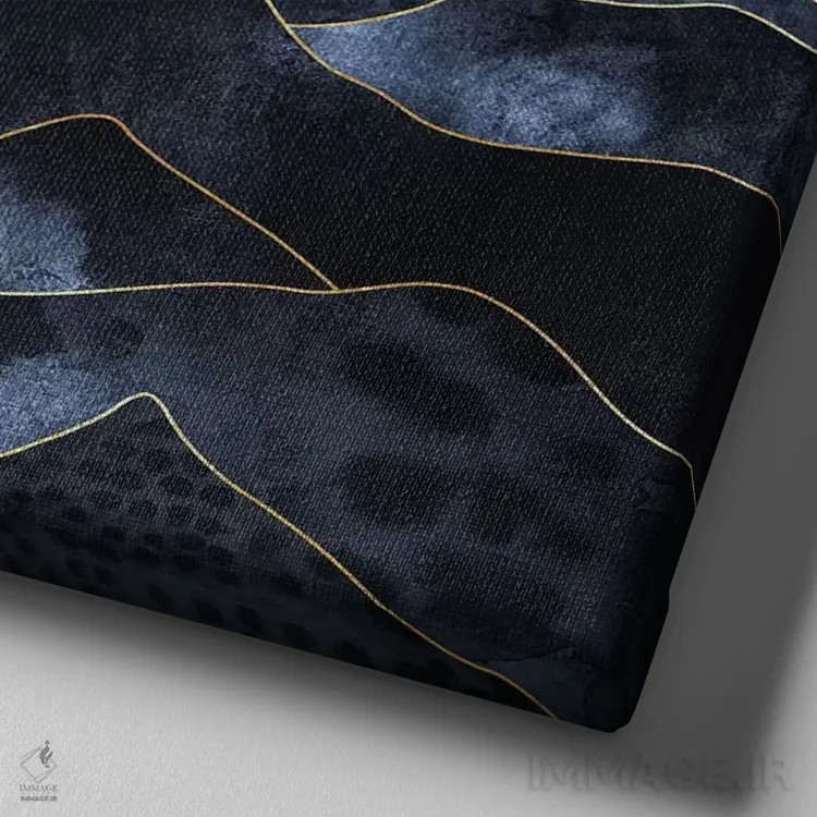 تابلو چشمانداز کوهستانی I اثر الیزابت فردریکسون - نمای نزدیک بافت بوم