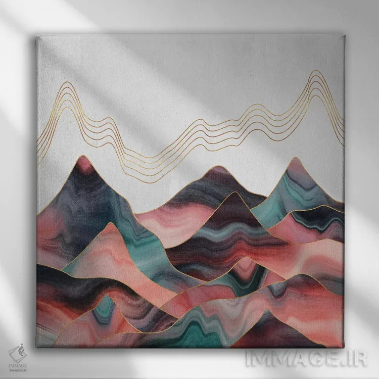 تابلو چشمانداز کوهستانی II اثر الیزابت فردریکسون - نمای روبهرو روی دیوار