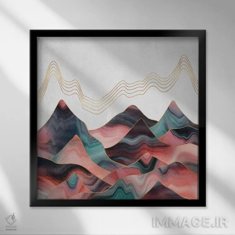 تابلو چشمانداز کوهستانی II اثر الیزابت فردریکسون - نمای قابدار مشکی