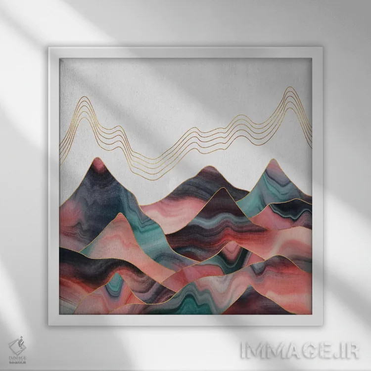 تابلو چشمانداز کوهستانی II اثر الیزابت فردریکسون - نمای قابدار سفید