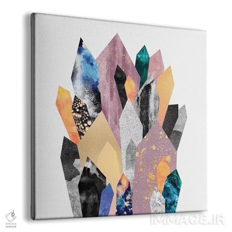 تابلو کریستالها اثر الیزابت فردریکسون - نمای پرسپکتیو محصول