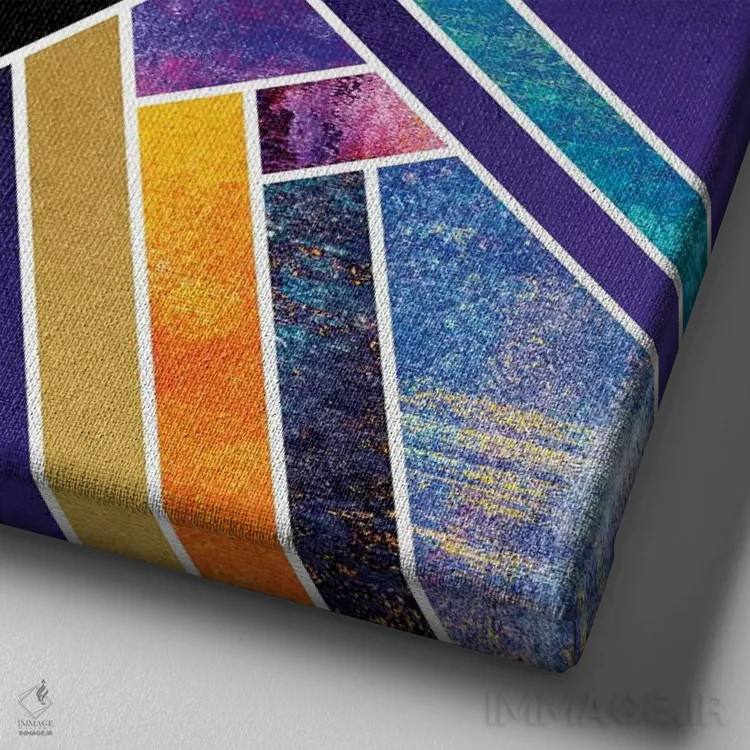 تابلو رویاها اثر الیزابت فردریکسون - نمای نزدیک بافت بوم