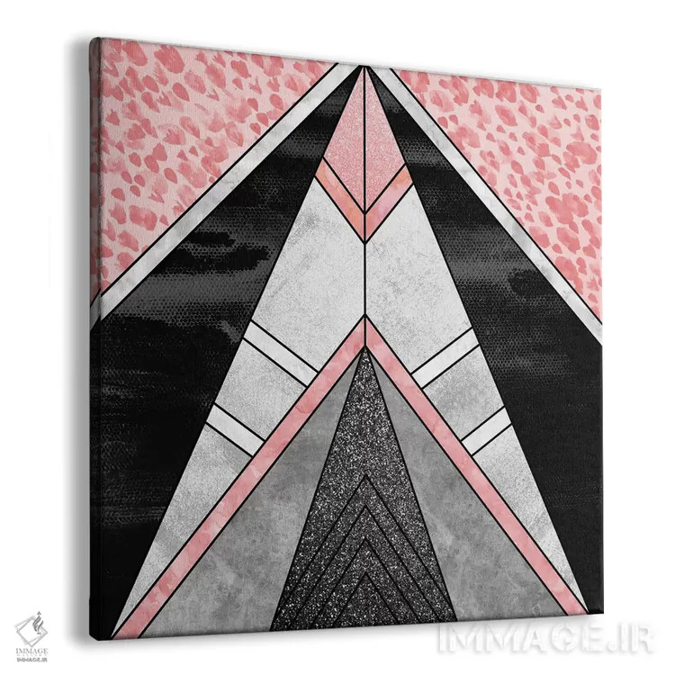 تابلو هندسی II اثر الیزابت فردریکسون - نمای پرسپکتیو محصول