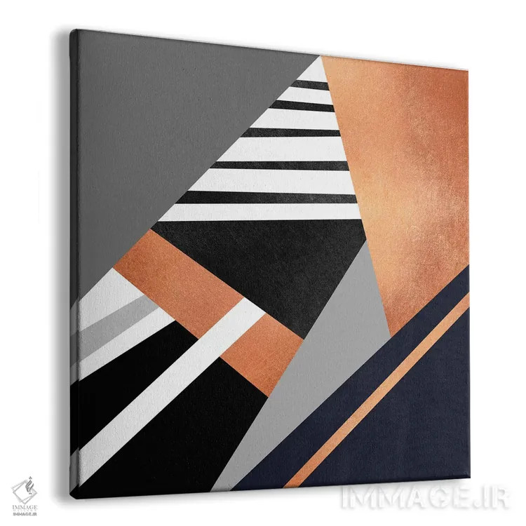 تابلو ترکیب هندسی II اثر الیزابت فردریکسون - نمای پرسپکتیو محصول