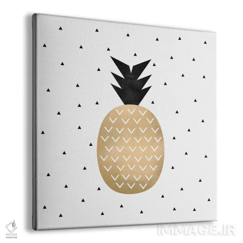 تابلو آناناس طلایی اثر الیزابت فردریکسون - نمای پرسپکتیو محصول