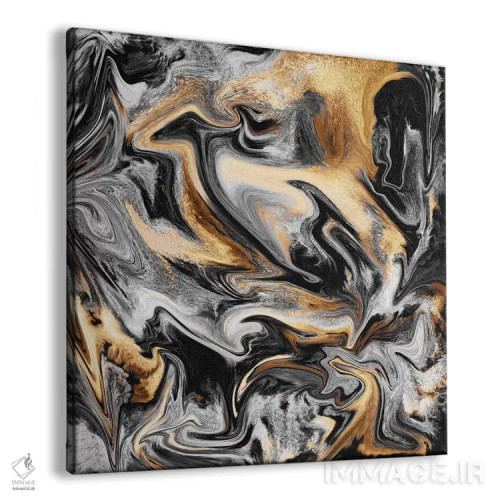 تابلو رگههای طلا اثر الیزابت فردریکسون - نمای پرسپکتیو محصول