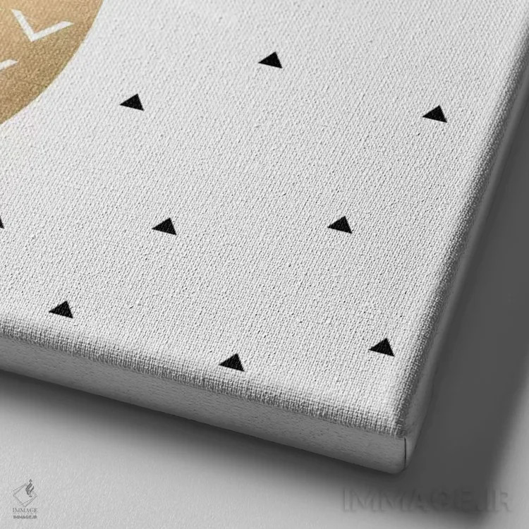 تابلو آناناس طلایی اثر الیزابت فردریکسون - نمای نزدیک بافت بوم