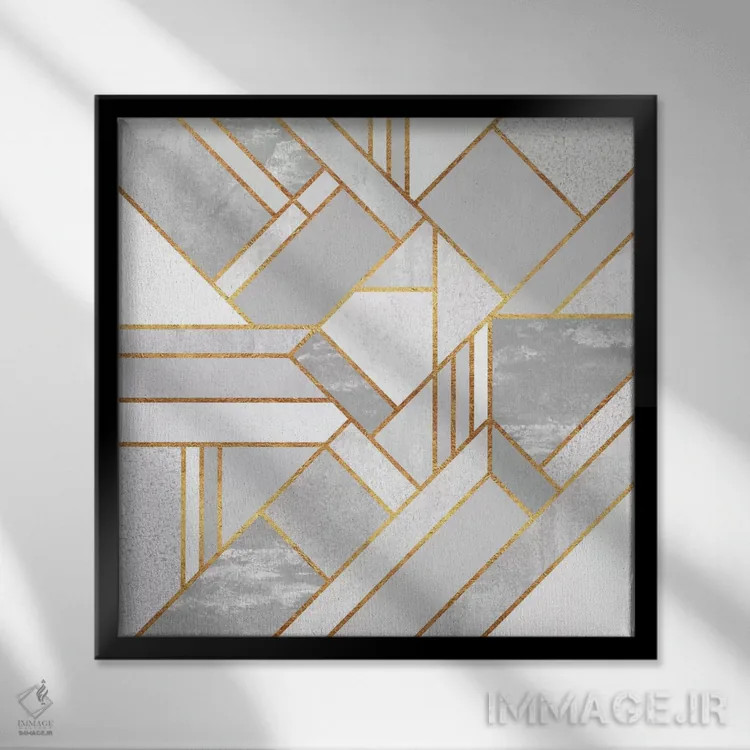 تابلو شهر طلایی اثر الیزابت فردریکسون - نمای قابدار مشکی