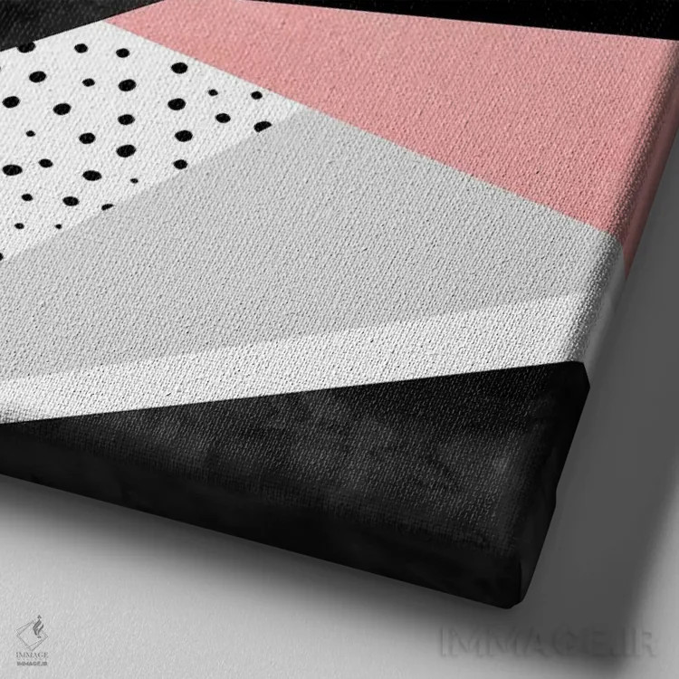 تابلو دختر شاد اثر الیزابت فردریکسون - نمای نزدیک بافت بوم