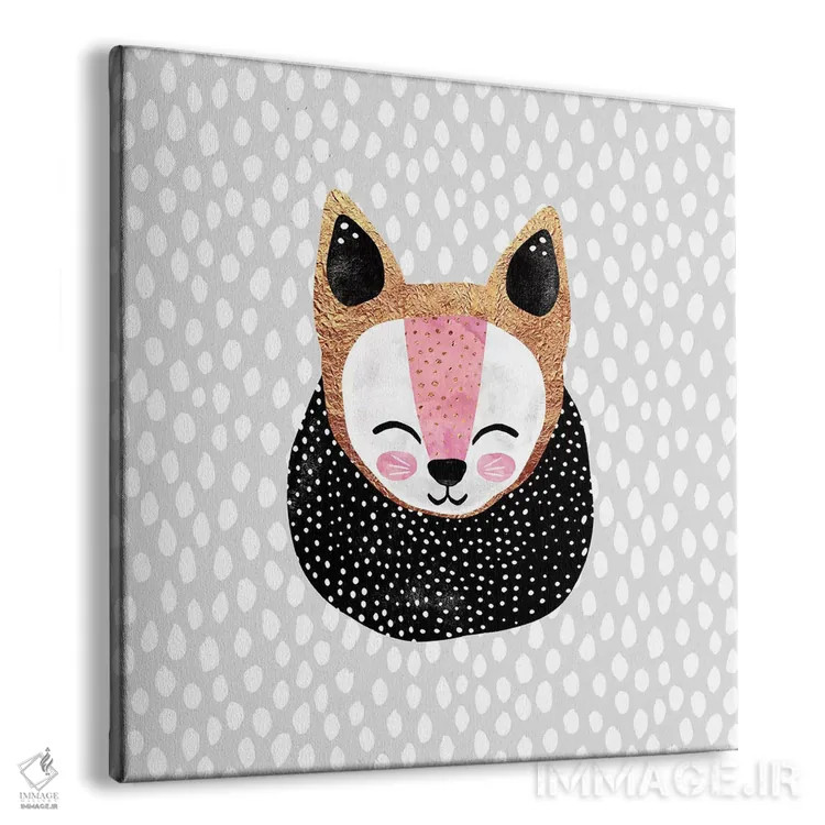 تابلو روباه کوچک قطبی اثر الیزابت فردریکسون - نمای پرسپکتیو محصول