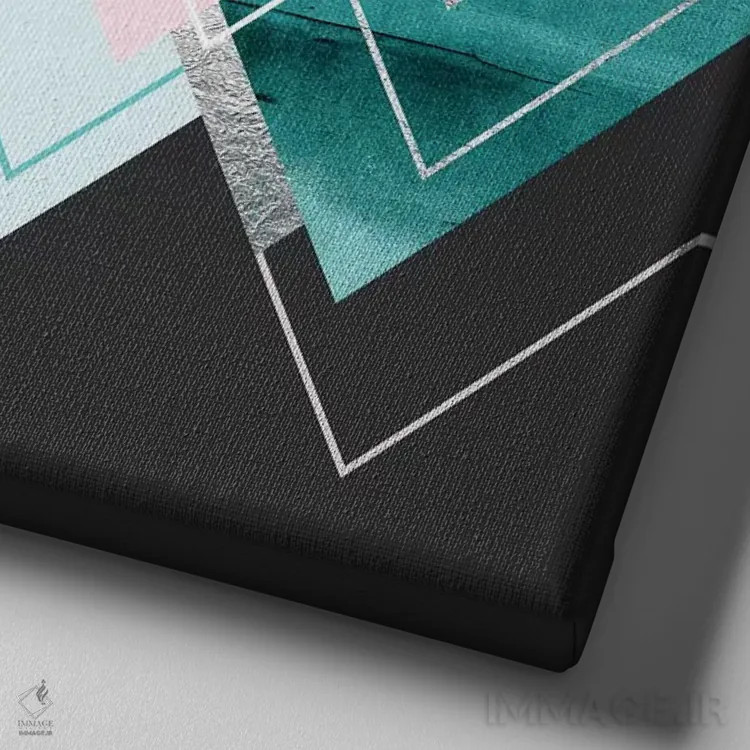 تابلو فصلهای اسکانباوراوی اثر الیزابت فردریکسون - نمای نزدیک بافت بوم