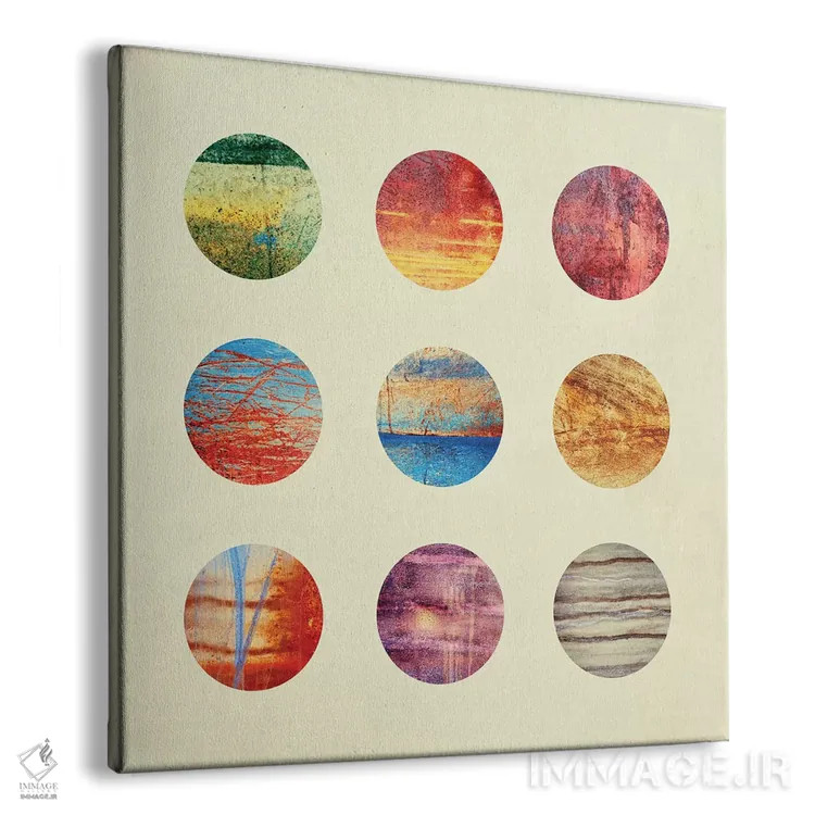تابلو سیارهها اثر الیزابت فردریکسون - نمای پرسپکتیو محصول