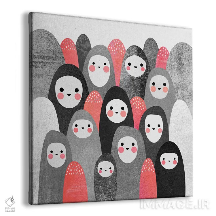 تابلو ارواح سنگریزه II اثر الیزابت فردریکسون - نمای پرسپکتیو محصول