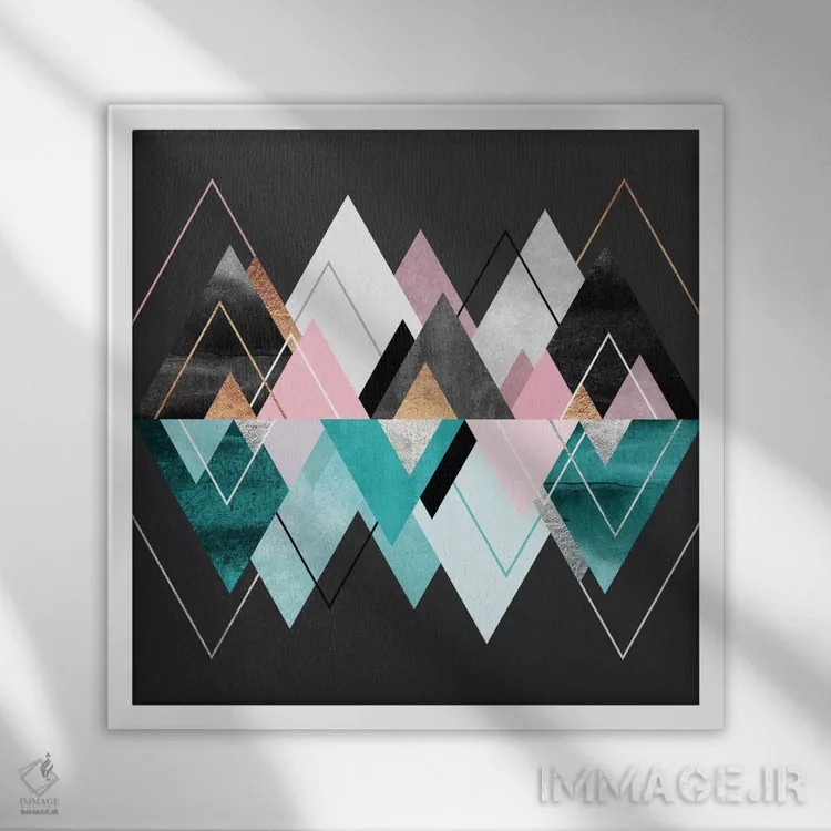 تابلو فصلهای اسکانباوراوی اثر الیزابت فردریکسون - نمای قابدار سفید