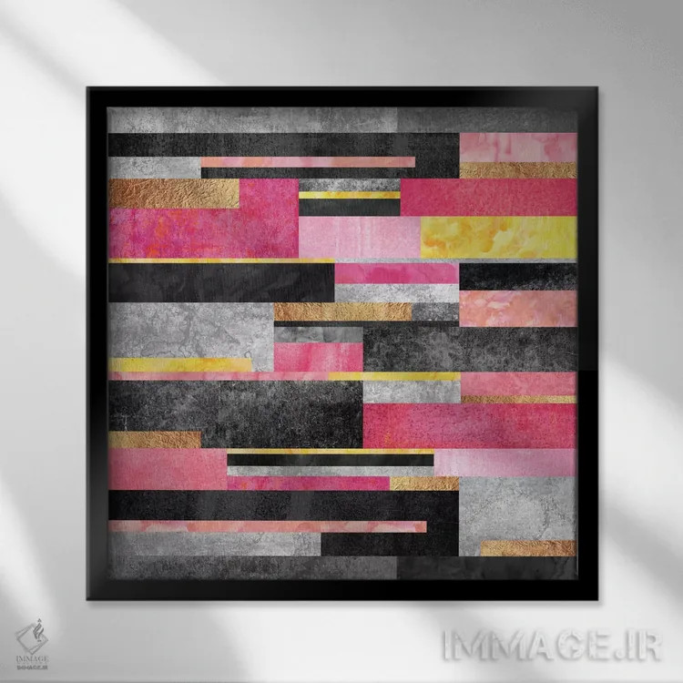 تابلو دختر شهر بزرگ اثر الیزابت فردریکسون - نمای قابدار مشکی