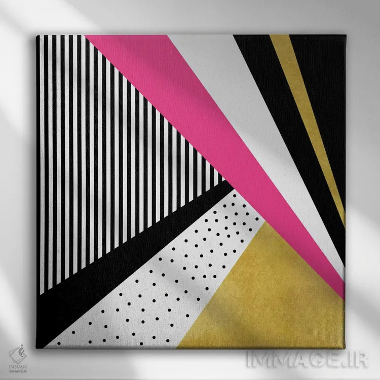 تابلو زیبا در صورتی اثر الیزابت فردریکسون - نمای روبهرو روی دیوار