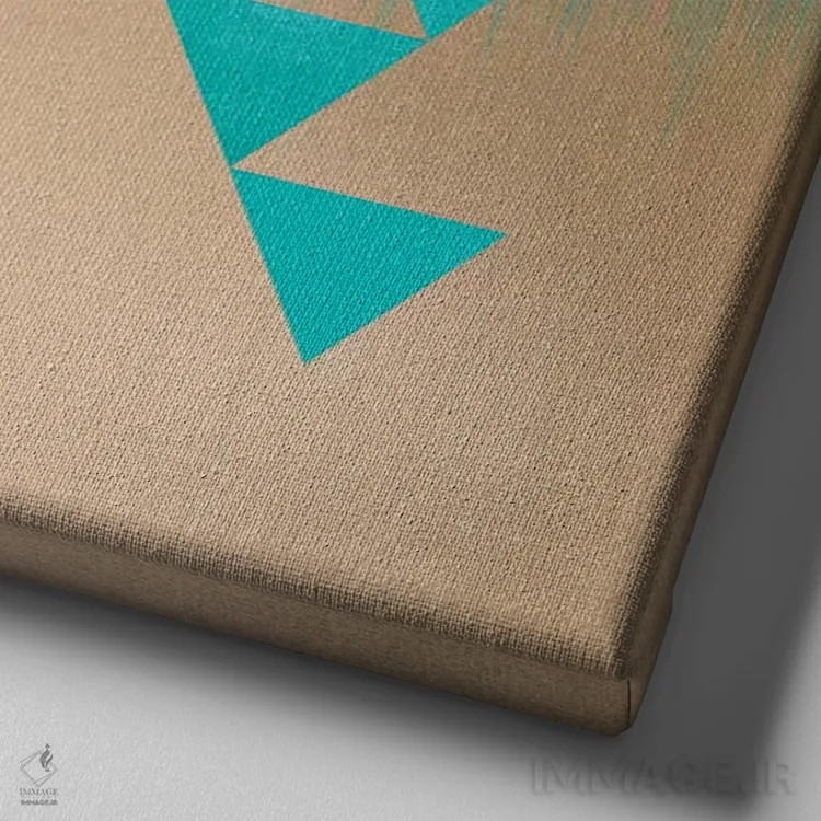 تابلو اهرام اثر الیزابت فردریکسون - نمای نزدیک بافت بوم