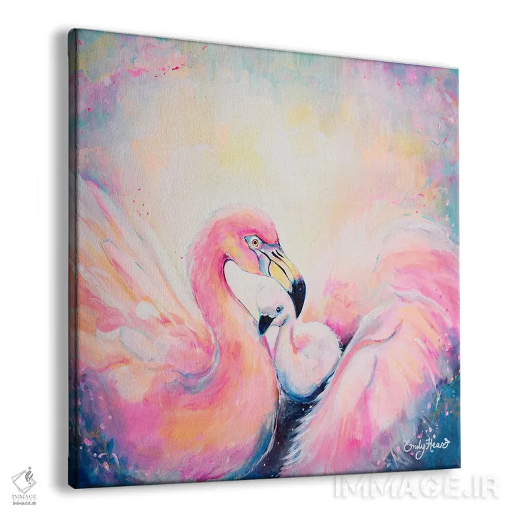 تابلو بازپسگیری رنگ صورتیات اثر امیلی لوئیز هرد - نمای پرسپکتیو محصول