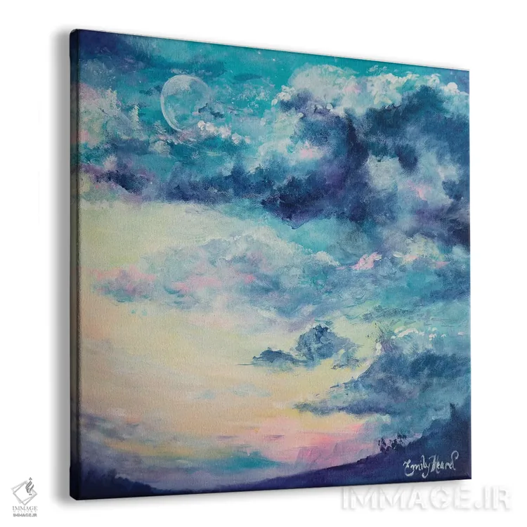 تابلو قمری (ماه) اثر امیلی لوئیز هرد - نمای پرسپکتیو محصول