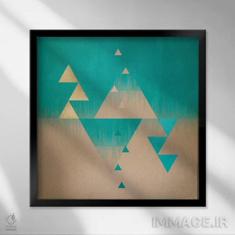 تابلو اهرام اثر الیزابت فردریکسون - نمای قابدار مشکی