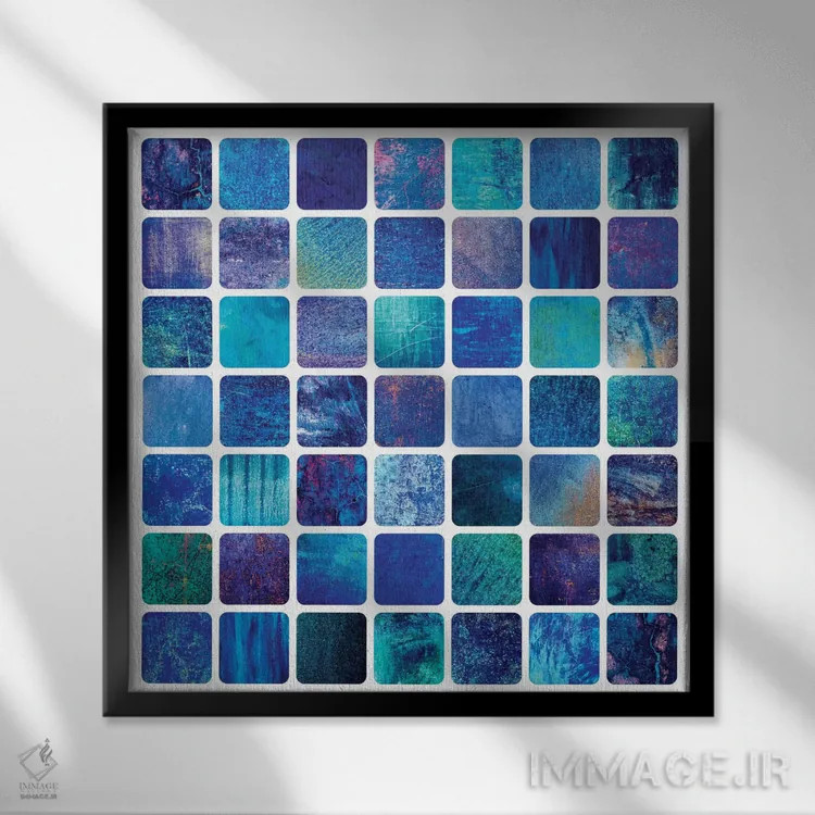 تابلو رؤیاهای اقیانوس اثر الیزابت فردریکسون - نمای قابدار مشکی