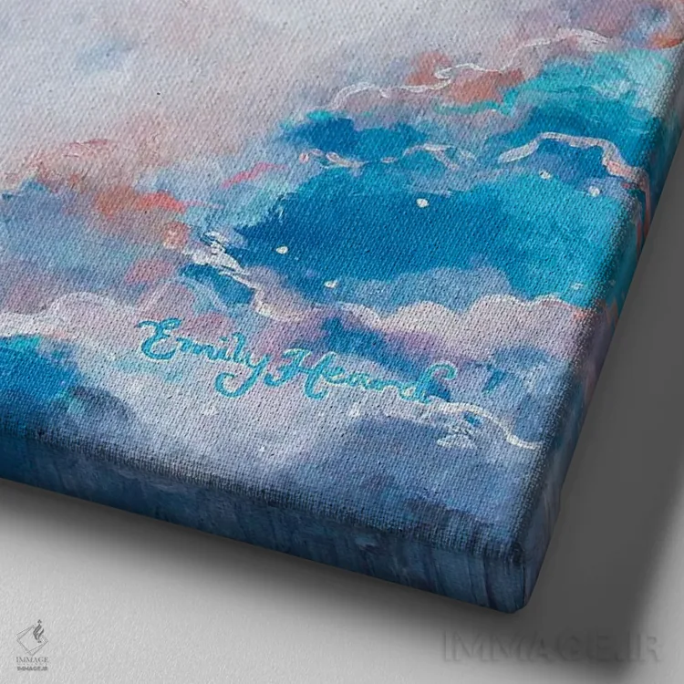 تابلو بیوزنی اثر امیلی لوئیز هرد - نمای نزدیک بافت بوم