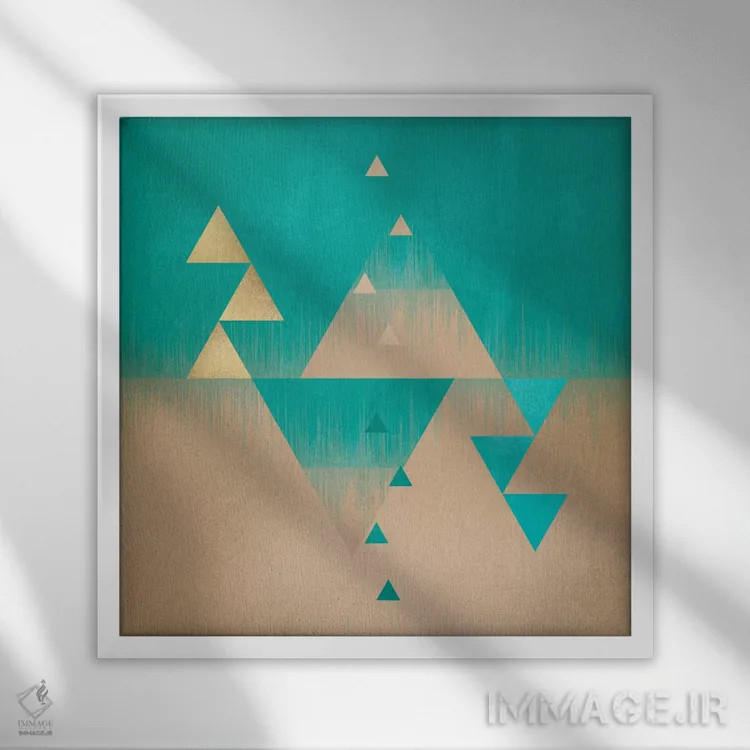 تابلو اهرام اثر الیزابت فردریکسون - نمای قابدار سفید
