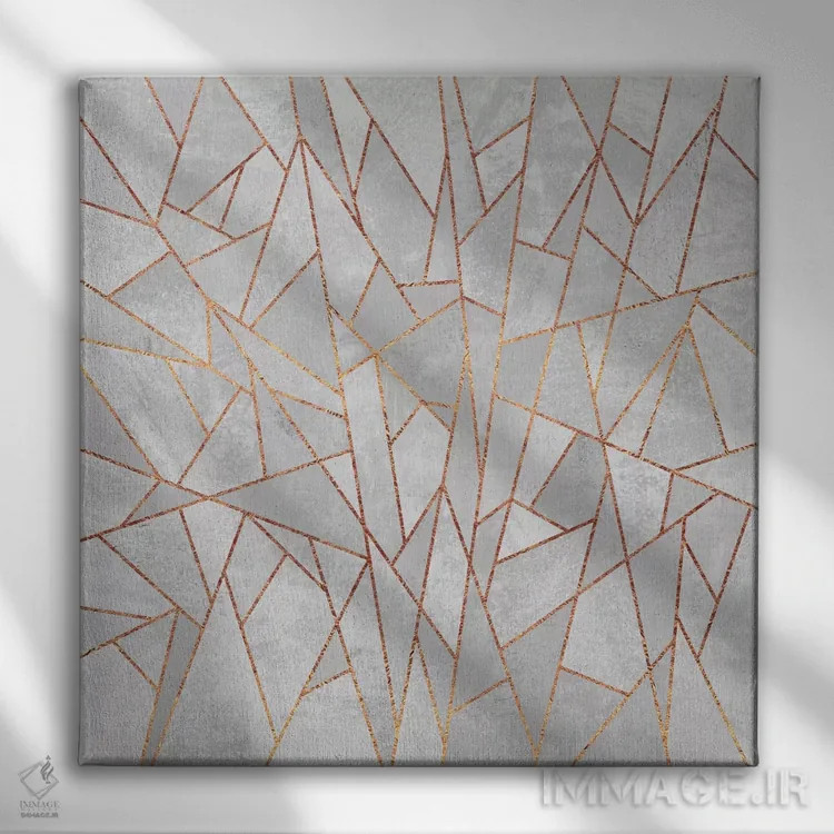 تابلو بتن شکسته اثر الیزابت فردریکسون - نمای روبهرو روی دیوار