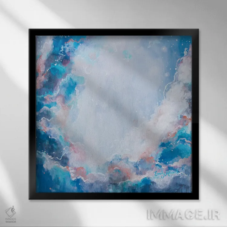 تابلو بیوزنی اثر امیلی لوئیز هرد - نمای قابدار مشکی