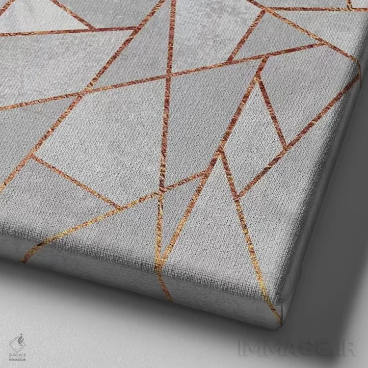 تابلو بتن شکسته اثر الیزابت فردریکسون - نمای نزدیک بافت بوم