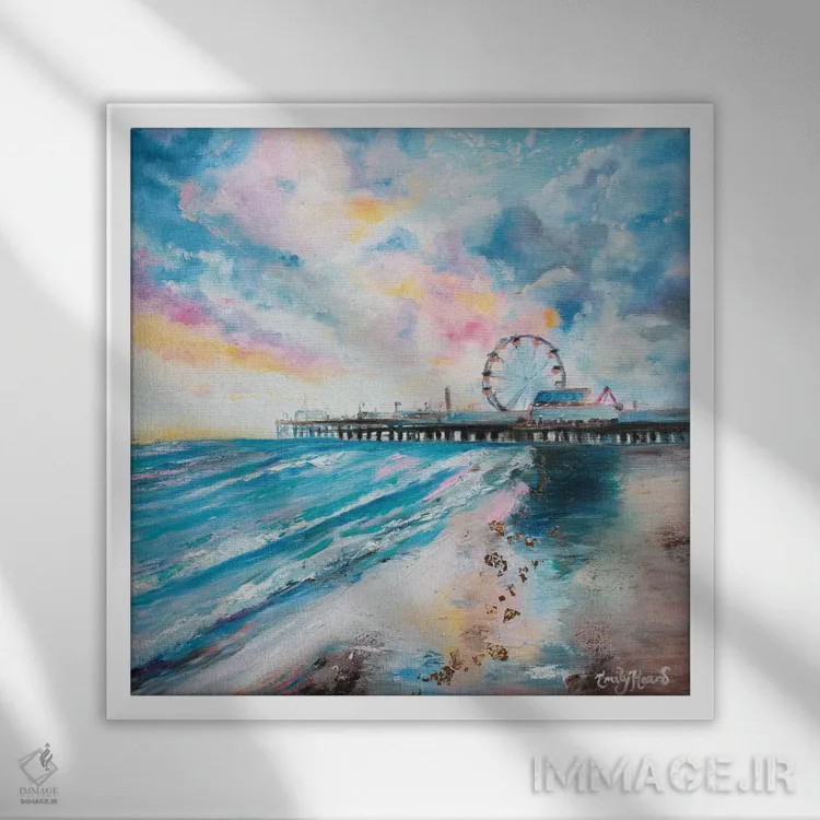 تابلو پشمک اثر امیلی لوئیز هرد - نمای قابدار سفید