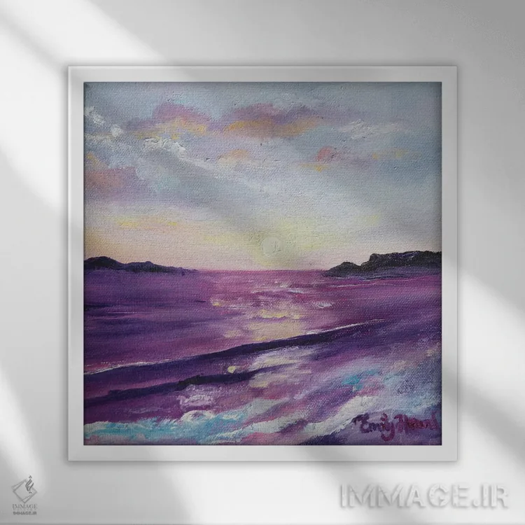 تابلو گرگومیش اثر امیلی لوئیز هرد - نمای قابدار سفید