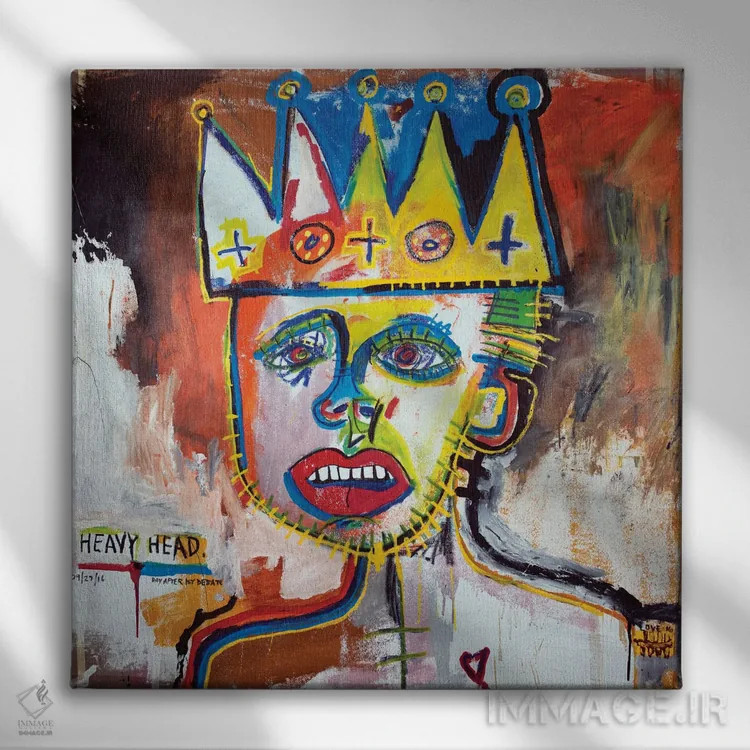 تابلو سردرد روز بعد از اولین مناظره اثر اددی لاو - نمای روبهرو روی دیوار