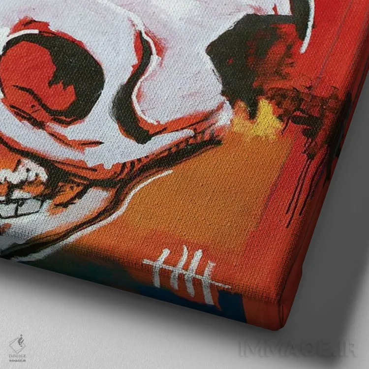 تابلو بهم بگو همه چیز درست میشود اثر اددی لاو - نمای نزدیک بافت بوم