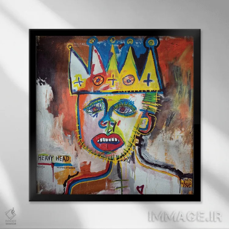 تابلو سردرد روز بعد از اولین مناظره اثر اددی لاو - نمای قابدار مشکی