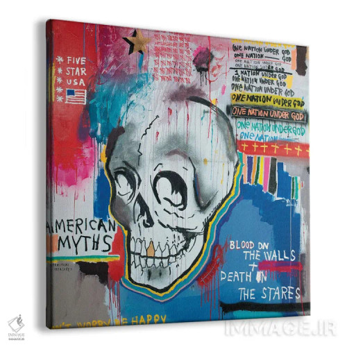 تابلو آمریکای پنجستاره اثر اددی لاو - نمای پرسپکتیو محصول