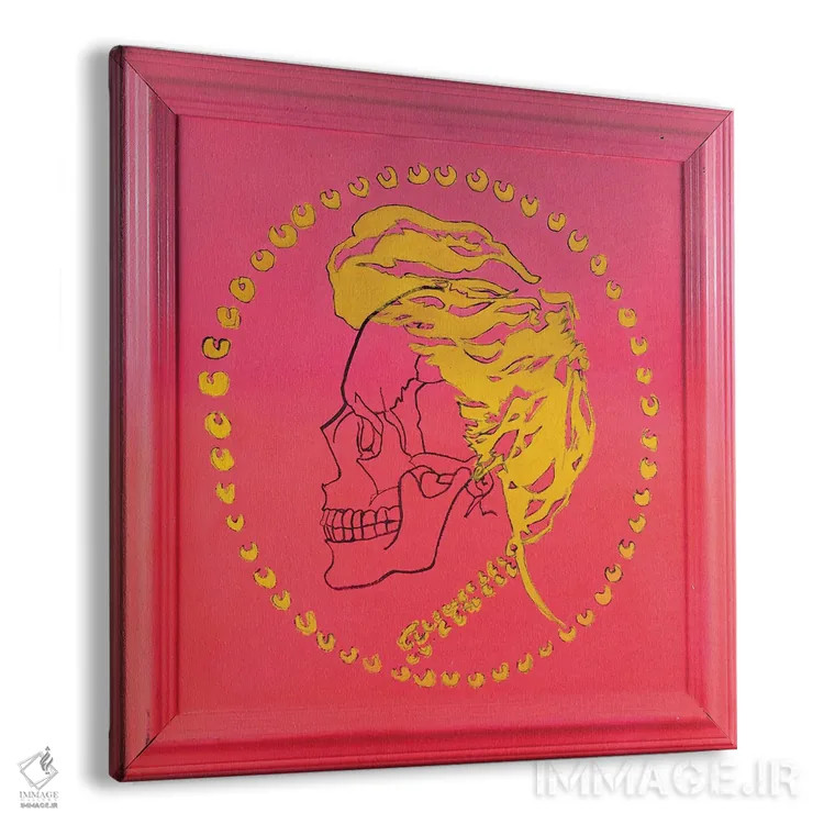 تابلو اشرافزادهٔ ابرنگی صورتی اثر اددی لاو - نمای پرسپکتیو محصول