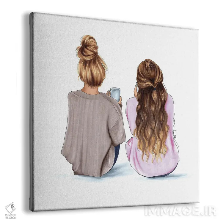 تابلو خواهران اثر الزا فوچه - نمای پرسپکتیو محصول