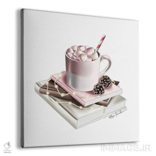 تابلو هات چاکلت (شکلات داغ) اثر الزا فوچه - نمای پرسپکتیو محصول