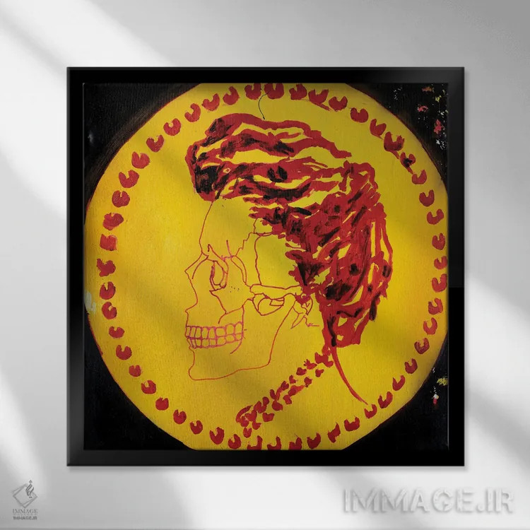 تابلو بلعیدن ۵ اثر اددی لاو - نمای قابدار مشکی