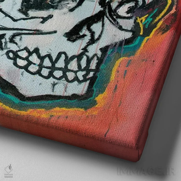 تابلو آها تکانِ دلشکستگی اثر اددی لاو - نمای نزدیک بافت بوم