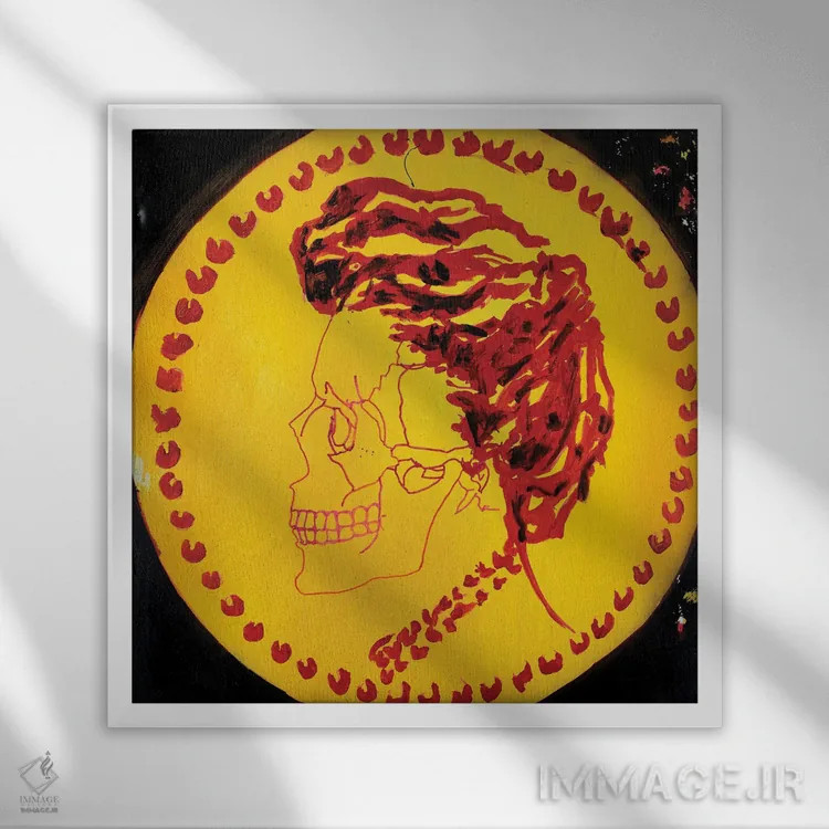 تابلو بلعیدن ۵ اثر اددی لاو - نمای قابدار سفید