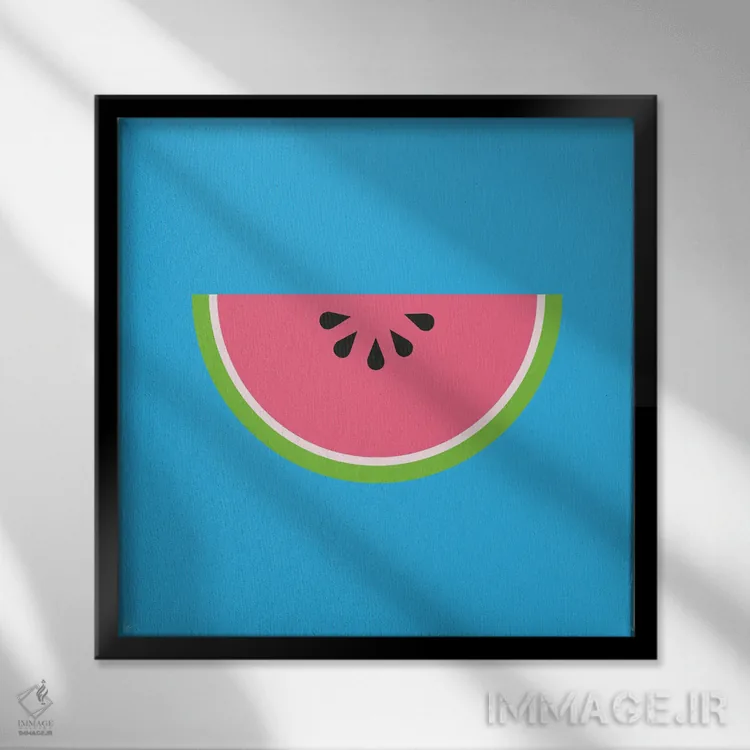 تابلو "هندوانه" اثر لایمن کریتیو کو. (شرکت/استودیو خلاق) - نمای قابدار مشکی