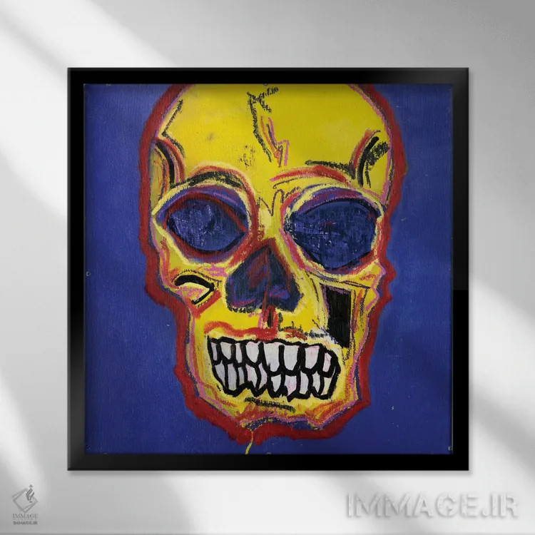 تابلو جمجمهٔ ۱۳ اثر اددی لاو - نمای قابدار مشکی