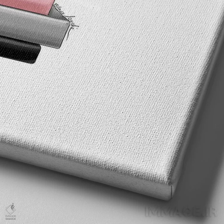 تابلو "کتاب و کفش پاشنهبلند" اثر الزا فوچه - نمای نزدیک بافت بوم