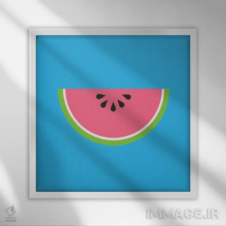 تابلو "هندوانه" اثر لایمن کریتیو کو. (شرکت/استودیو خلاق) - نمای قابدار سفید