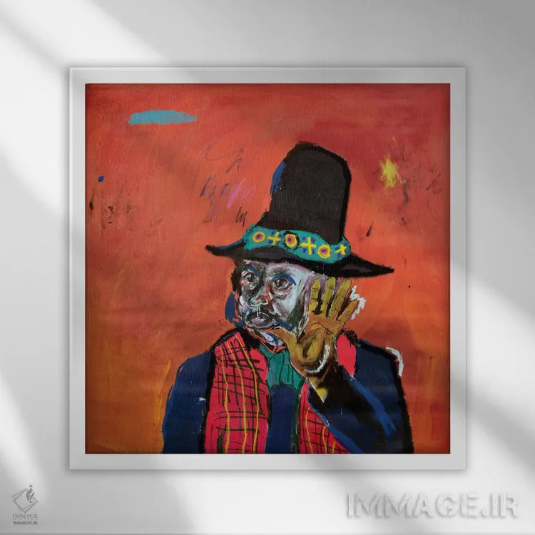 تابلو "آیندهٔ گذشتهگرا" اثر اددی لاو - نمای قابدار سفید